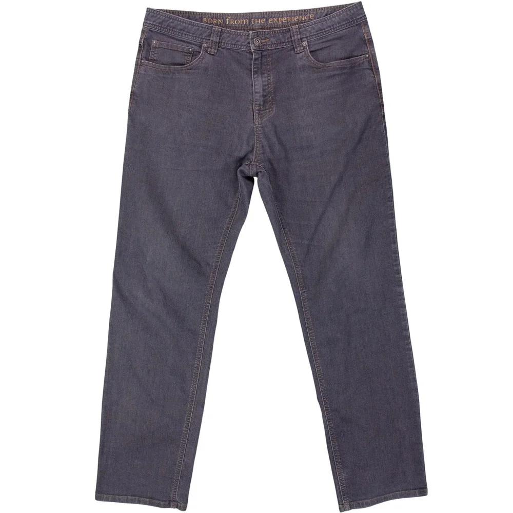 Prana Bridger Slim Fit Jeans Mens 36x32 Gray Organic Cotton Stretch M4BD32315